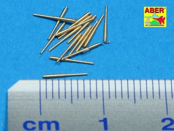 Aber 1:700L-16 Set of 16 pcs 105 mm SFLAK barrels SKC/33 used in C/31 mount for German war ships 1/700