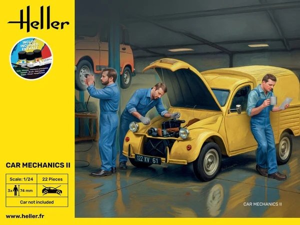 Heller 58756 Starter Kit - Car Mechanics II 1/24