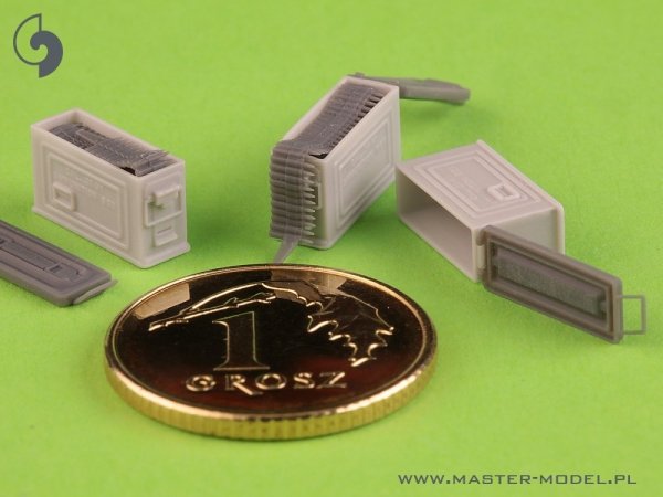 Master GM-35-090 Skrzynki amunicyjne M1 do karabinu Browning M1919 .30cal (7,62mm) (6 szt.) - OTWARTE 1/35