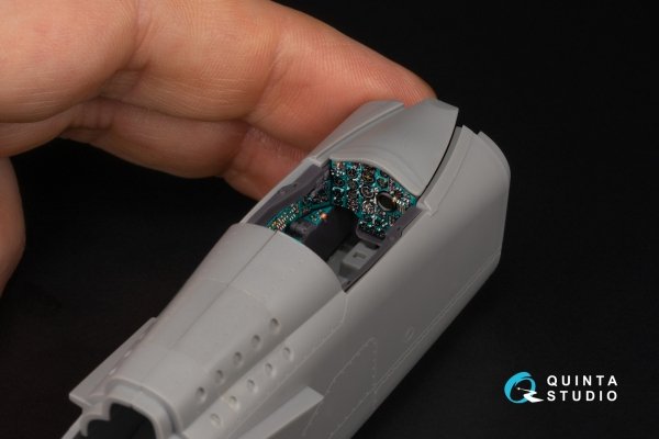 Quinta Studio QD+48560 MiG-25PD 3D-Printed &amp; coloured Interior on decal paper (ICM) (with 3D-printed resin parts) 1/48