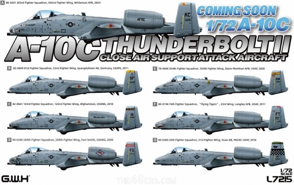 Great Wall Hobby L7215 A-10C Thunderbolt II Attack Aircraft 1/72
