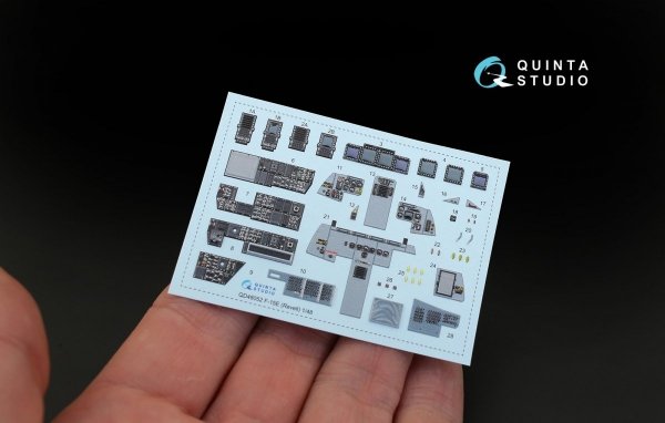 Quinta Studio QD48052 F-15E 3D-Printed &amp; coloured Interior on decal paper (for Revell kit) 1/48
