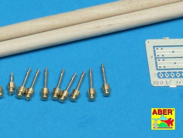 Aber 35D08 Telegraph - pillar set for 2 cross bars with 4 insulators each (1:35)