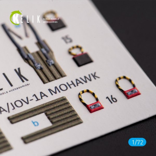 KELIK K72166 OV-1A/JOV-1A MOHAWK - interior 3D decals for ClearProp kit 1/72
