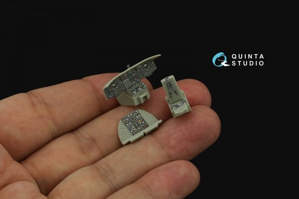 Quinta Studio QD72175 CH-47D 3D-Printed coloured Interior on decal paper (Trumpeter) 1/72