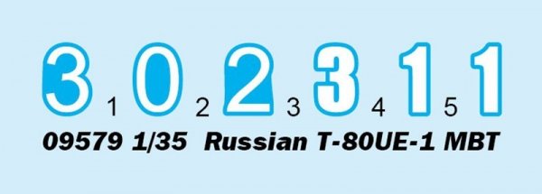 Trumpeter 09579 Russian T-80UE-1 MBT 1/35
