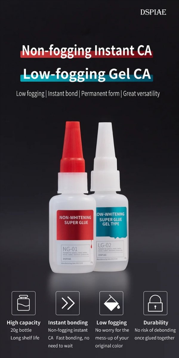 DSPIAE LG-02 Low-Whitening Super Glue Gel Type 20g