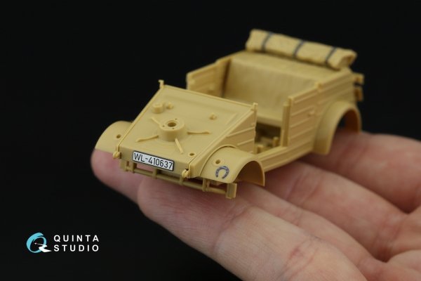 Quinta Studio QD48546 Kubelwagen Type 82 3D-Printed &amp; coloured Interior on decal paper (Tamiya)  1/48