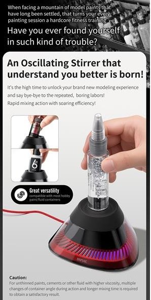 DSPIAE MS-02 Portable Vibrating Paint Oscilatting Stirrer