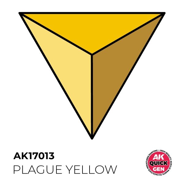 AK Interactive AK17013 PLAGUE YELLOW – QUICK GEN COLOR 18ml