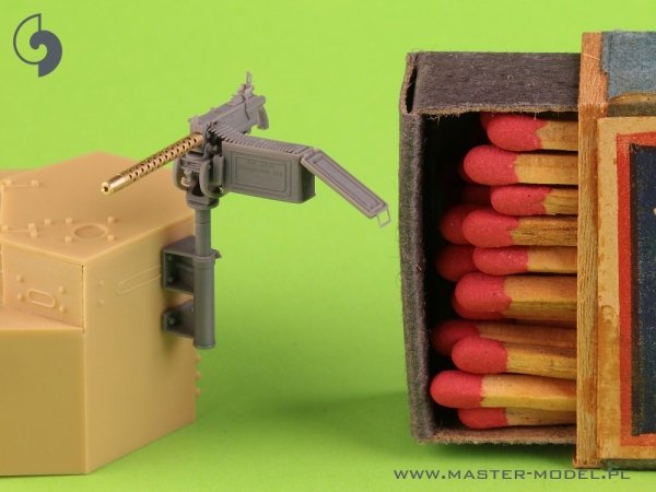 Master GM-35-087 Browning M1919 A4 .30 cal (7,62mm) - z uchwytem plot. M20 (używany np. na M3 Stuart) lub z kołyską D7431  (np. M3 Scout Car) 1/35