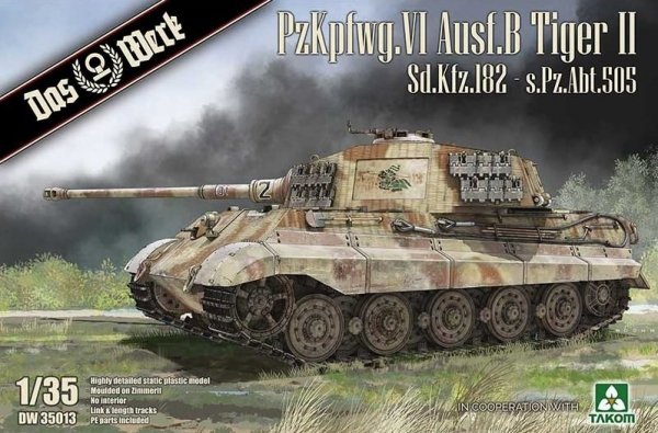 Das Werk DW35013 PzKpfwg. VI Ausf.B Tiger II Sd.Kfz.182 - s.Pz.Abt.505 1/35