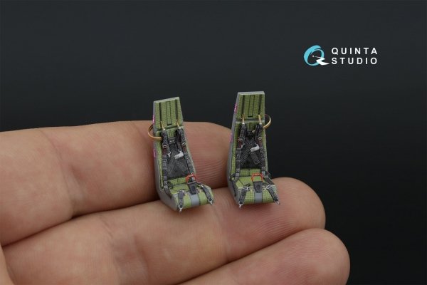 Quinta Studio QD48470 Ka-52 3D-Printed coloured Interior on decal paper (Zvezda) 1/48