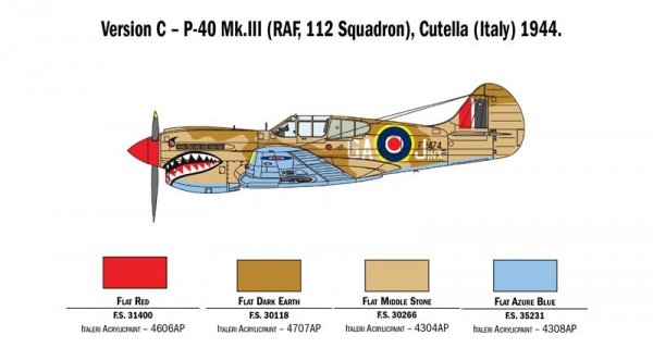 Italeri 2795 P-40 E/K KITTYHAWK 1/48
