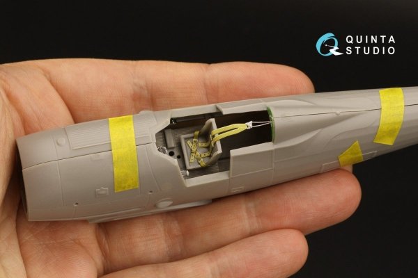 Quinta Studio QD48312 Gloster Gladiator MKII 3D-Printed &amp; coloured Interior on decal paper (Roden) 1/48