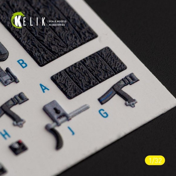 KELIK K32026 F-16I &quot;Sufa&quot; - interior 3D decals for Academy kit 1/32