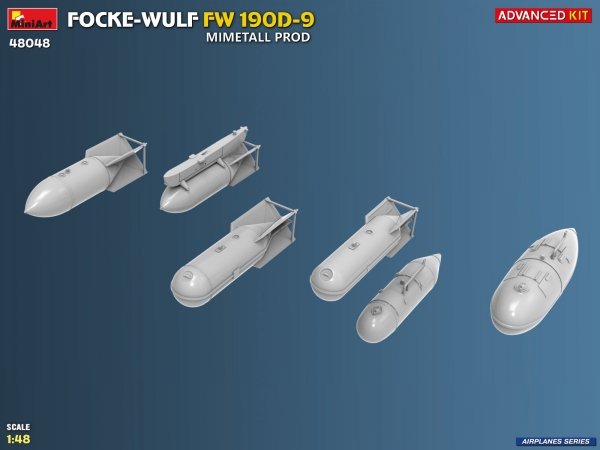 MiniArt 48048 FOCKE-WULF FW 190D-9. MIMETALL PROD. ADVANCED KIT 1/48