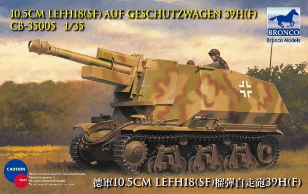 Bronco CB35005 10.5cm leFH18(SF) auf Geschutzwagen 39H(F)