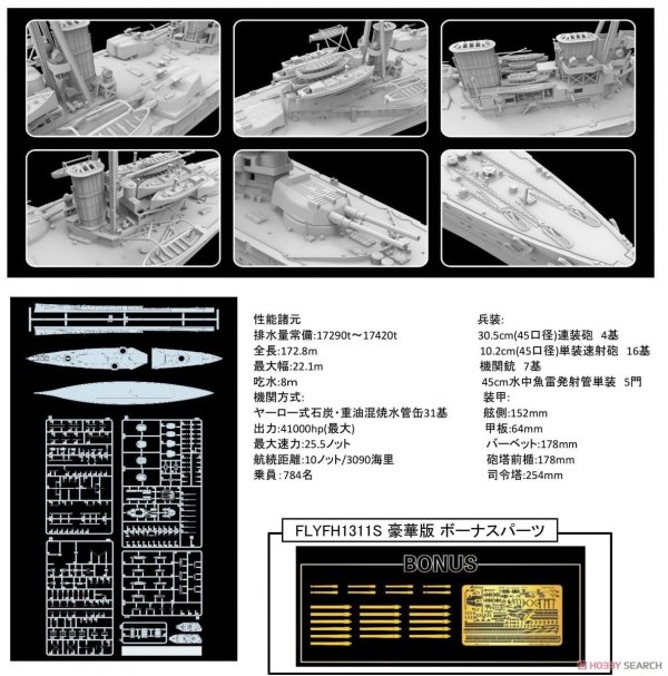 Flyhawk FH1311S HMS Invincible 1914 Deluxe Edition 1/700