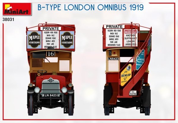 MiniArt 38031 B-TYPE LONDON OMNIBUS 1919 1/35