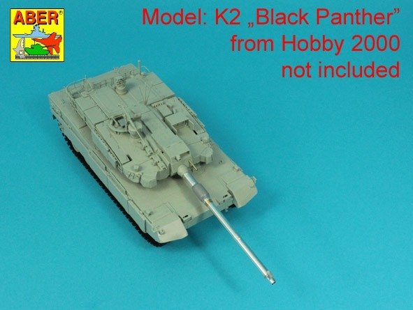 Aber 35l-345 120 mm L/55 CN08 barrel for K2 "Black Panther" tank / Lufa 120 mm L/55 CN08 do czołgu K2 "Black Panther" 1/35