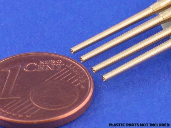 Aber 1:700L-01 Set of 8 pcs 380 mm long barrels for turrets without antiblast covers ships Richelieu, Jean Bart 1/700