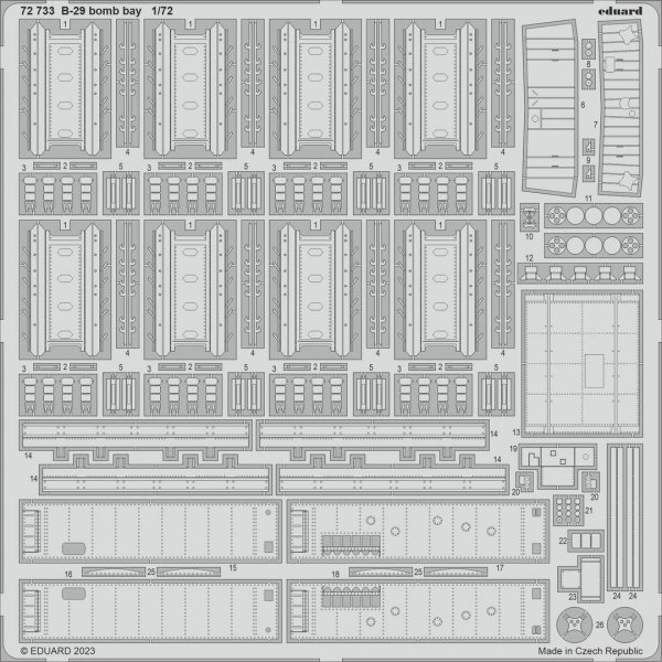 Eduard BIG72177 B-29 HOBBY 2000, ACADEMY 1/72