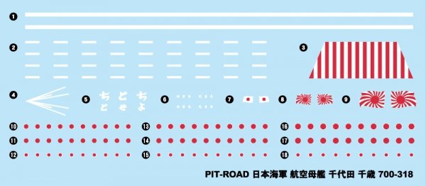 Pit-Road W255 IJN Aircraft Carrier Chitose 1/700