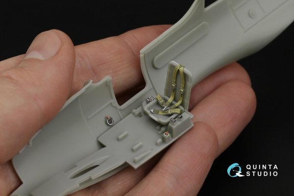 Quinta Studio QD48562 P-63C/E Kingcobra 3D-Printed &amp; coloured Interior on decal paper (Dora Wings/AMG) 1/48