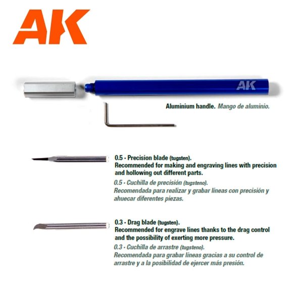 AK Interactive AK9321 TUNGSTEN STEEL ENGRAVING SCRIBER