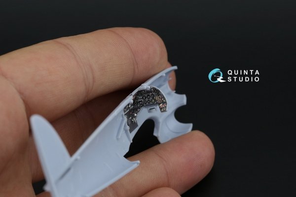 Quinta Studio QD72154 Typhoon Mk.1B Late 3D-Printed coloured Interior on decal paper (Airfix) 1/72