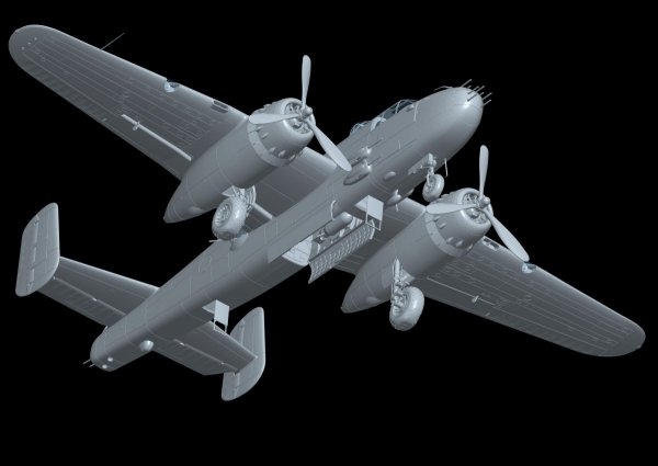 HK Models 01E036 B-25J Mitchell Strafing Babes 1/32