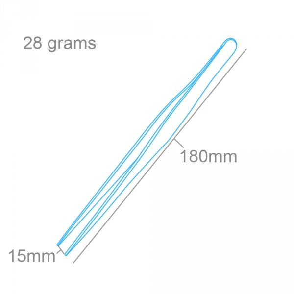 Modelcraft PTW5350 Straight Tip Stainless Steel Tweezers (175mm)