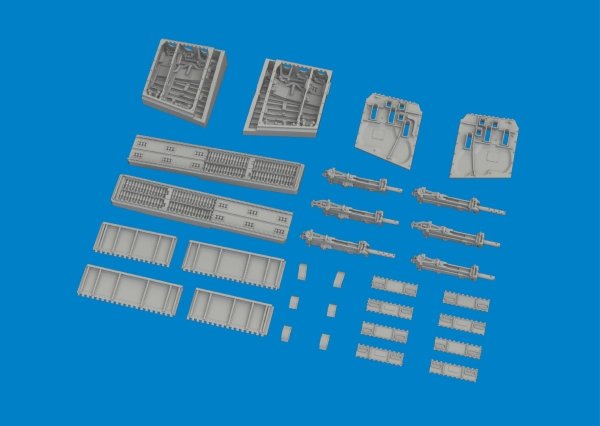 Eduard 6481075 P-40E gun bays PRINT EDUARD 1/48