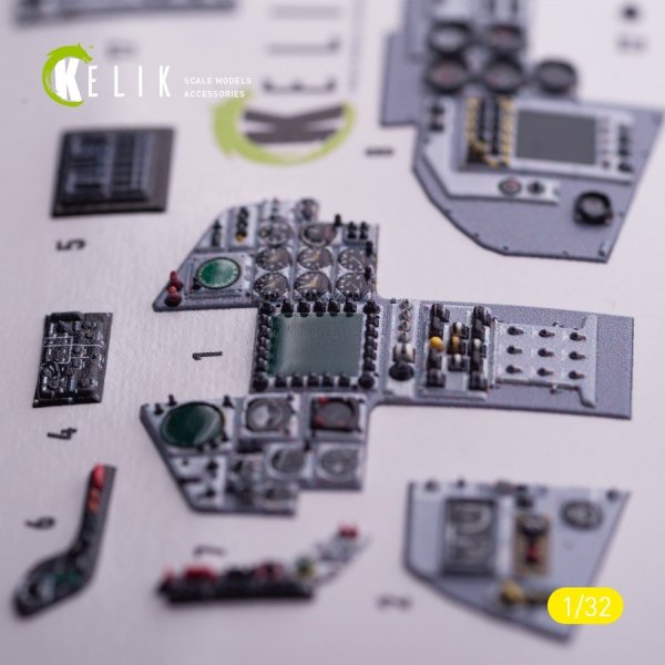 Kelik K32041 Tornado ECR - interior 3D decals for Italeri kit 1/32