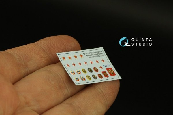 Quinta Studio QP135004 Stars and National emblems for Soviet/Russian warships 1/350