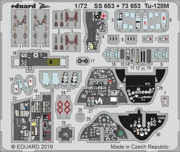Eduard 73653 Tu-128M 1/72 TRUMPETER