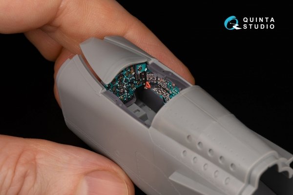 Quinta Studio QD+48557 MiG-25BM 3D-Printed &amp; coloured Interior on decal paper (ICM) (with 3D-printed resin parts) 1/48