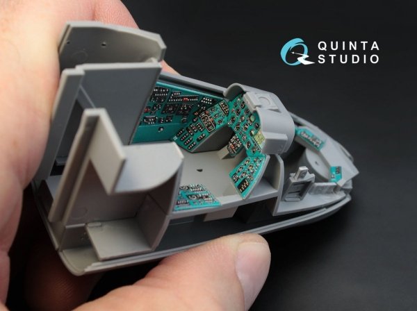 Quinta Studio QD48026 Mi-24V 3D-Printed &amp; coloured Interior on decal paper (for Zvezda kit) 1/48