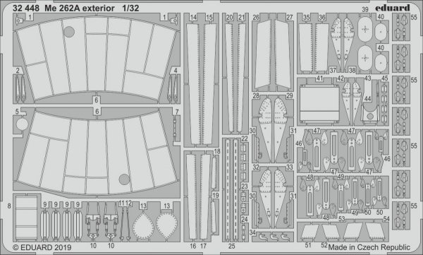 Eduard 32448 Me 262A exterior 1/32 REVELL