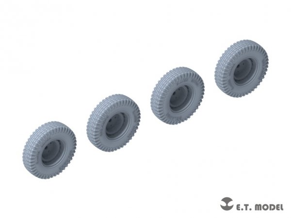 E.T. Model P35-101 WWII German Sd.Kfz.234 Small Diameter Weighted Wheels Type.1 1/35