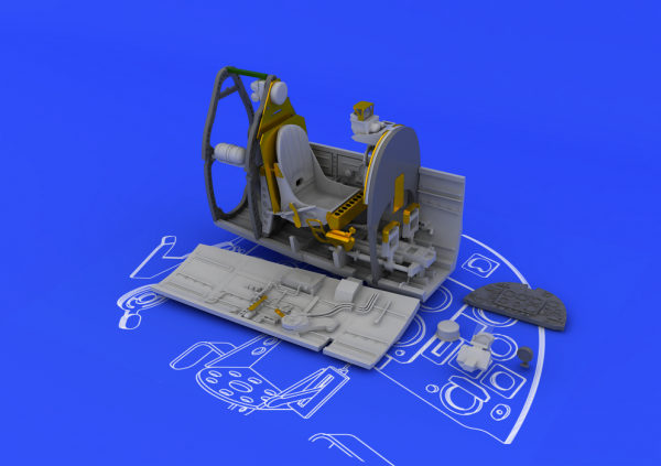 Eduard 648100 Spitfire Mk. IX cockpit 1/48 (Eduard)