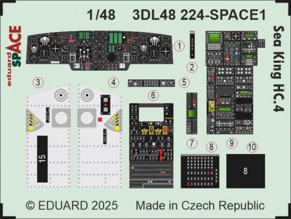 Eduard 3DL48224 Sea King HC.4 SPACE AIRFIX 1/48