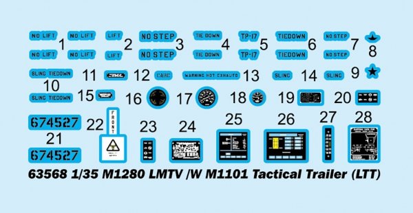I Love Kit 63568 M1280 LMTV /W M1101 Tactical Trailer (LTT) 1/35