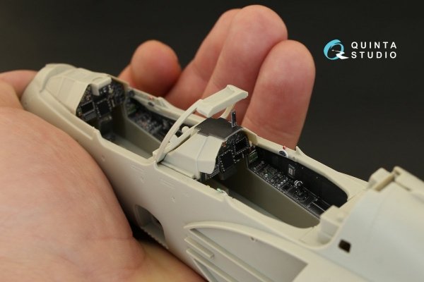 Quinta Studio QD32012 Mirage 2000D 3D-Printed &amp; coloured Interior on decal paper (for Kitty Hawk kit) 1/32