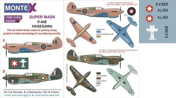 Montex K32330 P-40E 1/32