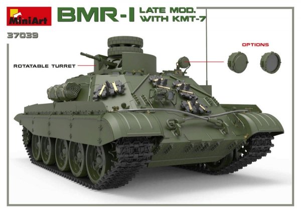 MiniArt 37039 BMR-1 Late Mod. with KMT-7 1/35