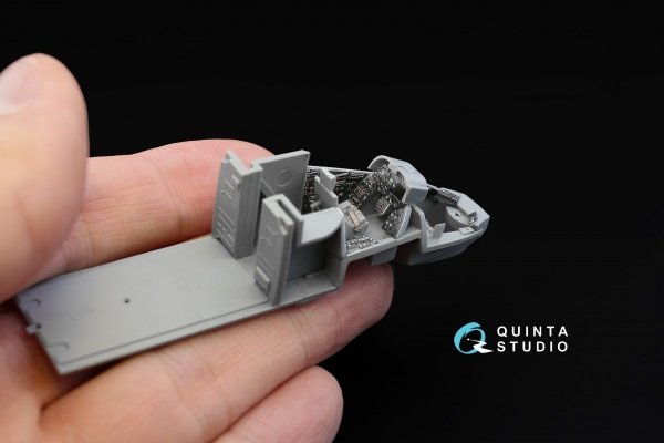 Quinta Studio QD72019 Mi-24V NATO 3D-Printed &amp; coloured Interior on decal paper (for Zvezda kit) 1/72