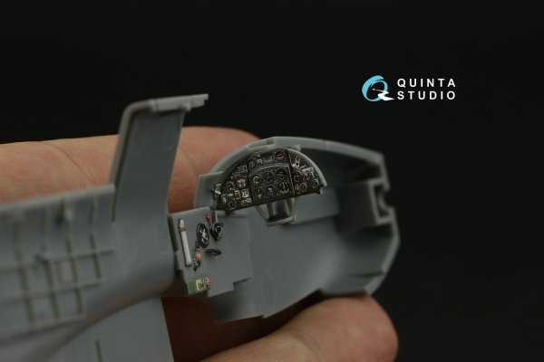 Quinta Studio QDS-48423 Fairey Fulmar Mk.I 3D-Printed &amp; coloured Interior on decal paper (Trumpeter) (Small version) 1/48