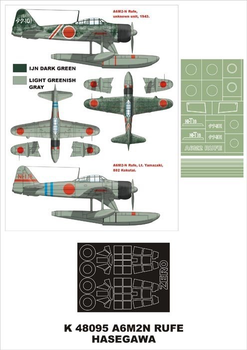Montex K48095 A6M2 Rufe 1/48